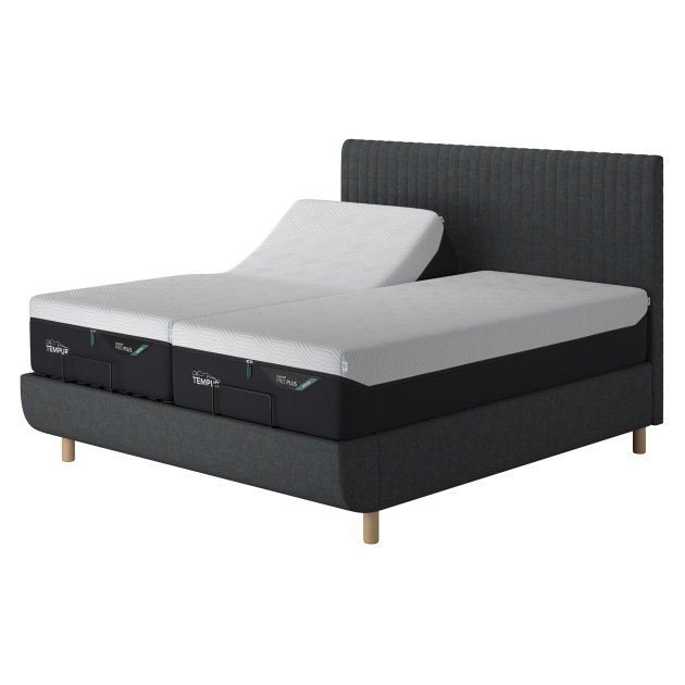 Tempur Arc Super King Adjustable Disc Divan Bed Base - Vertical Headboard Tempur Arc Super King Adjustable Disc Divan Bed Base - Vertical Headboard