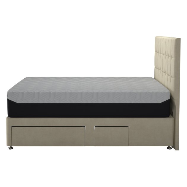 Tempur Buckingham Single Deep Divan Bed With Drawers