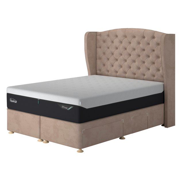 Tempur Suffolk Double Divan Bed Base With Conti Drawers Tempur Suffolk Double Divan Bed Base With Conti Drawers