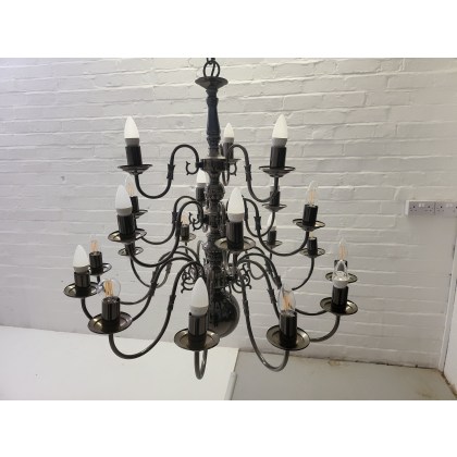 Impex Flemish Chandelier in Gunmetal