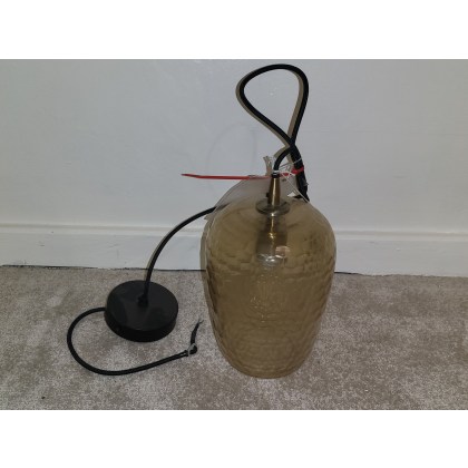 Light & Living Delica Hanging Lamp Glass Antique Bronze