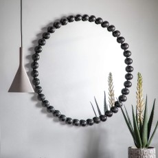 Ceretti Round Mirror Black Ceretti Round Mirror Black