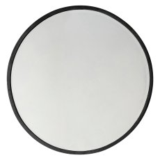 Gallery Direct Higgins Round Mirror Black