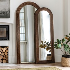 Hoxton Dark Wood Arched Mirror Hoxton Dark Wood Arched Mirror