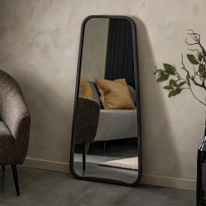 Gallery Direct Kurva Leaner Mirror Black