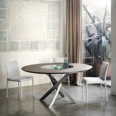 Bontempi Barone Fixed Ring Round Dining Table | 150cm