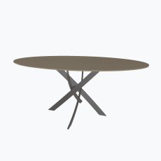 Bontempi Barone Elliptical Fix Dining Table