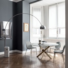 Bontempi Barone Elliptical Fix Dining Table