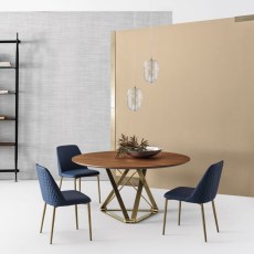 Bontempi Delta Round Fix 150cm Dining Table