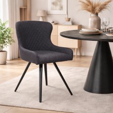 Amine Dining Chair | Grey PU