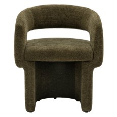 Gallery Direct Sloane Green Boucle Dining Chair