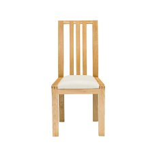 Ercol Bosco Oak Dining Chair | Cream
