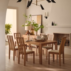 Ercol Bosco Oak Dining Chair | Cream