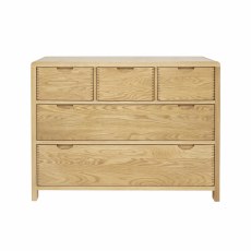 Ercol Bosco Bedroom Oak 5 Drawer Wide Chest Ercol Bosco Bedroom Oak 5 Drawer Wide Chest