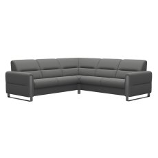 Stressless Fiona 4 Seater Corner Sofa With Steel Arms Stressless Fiona 4 Seater Corner Sofa With Steel Arms