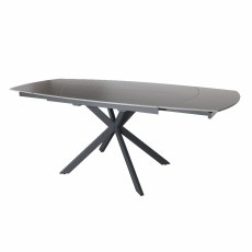140 Ext Grey Dining Table & 4 Grey Norfolk Chairs