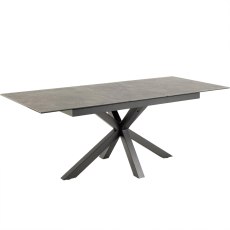 Hayley Grey Extending Dining Table & 4 Lindo Chairs