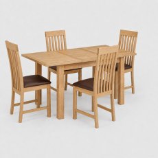 Stonehouse Compact Extending Table & 4 Chairs