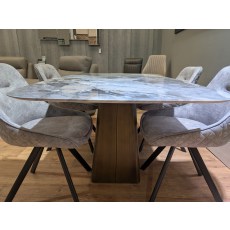 Bolsena, Ceramic Fixed Top Dining Table & 4 x Chairs