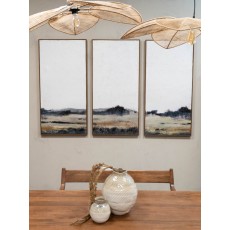 Distant Fields Landscape Green Set of 3