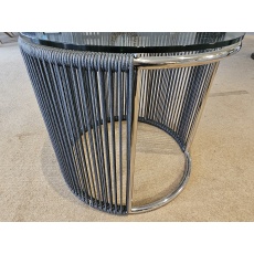 Werner Lamp Table (Blue & Chrome)