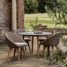 Avena 4 Seater Round Dining Set Avena 4 Seater Round Dining Set