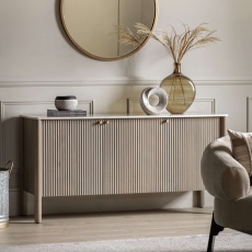 Gallery Direct Marmo 3 Door Sideboard Gallery Direct Marmo 3 Door Sideboard