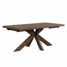 Fucino 180cm Extending Dining Table with Wooden Star Base