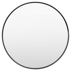 Holworth Small Round Mirror in Black Holworth Small Round Mirror in Black
