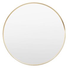 Holworth Round Mirror, Small, Gold Holworth Round Mirror, Small, Gold
