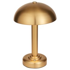 Gallery Direct Bridport Rechargeable Table Lamp – Warm Brass Finish