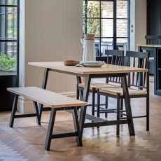 Gallery Direct Eton Trestle Table Meteor