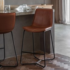 Gallery Direct Hawking Brown Stool