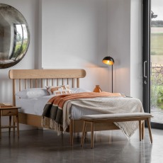 Gallery Direct Hatfield Natural Double Spindle Bed