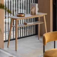 Gallery Direct Hatfield Console Table, Natural Gallery Direct Hatfield Console Table, Natural