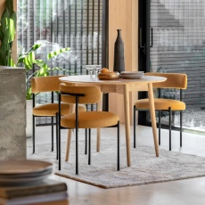 Gallery Direct Hatfield Natural Folding Dining Table