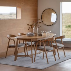 Gallery Direct Madrid Extending Dining Table, Oak Gallery Direct Madrid Extending Dining Table, Oak