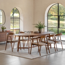 Gallery Direct Madrid Extending Dining Table, Walnut