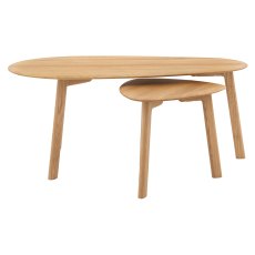 Gallery Direct Madrid Oak Coffee Table Nest
