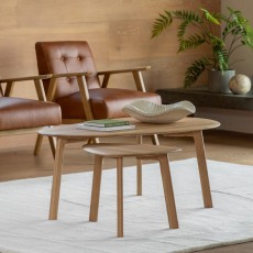 Gallery Direct Madrid Oak Coffee Table Nest