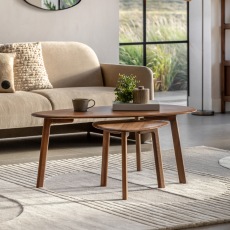 Gallery Direct Madrid Walnut Coffee Table Nest