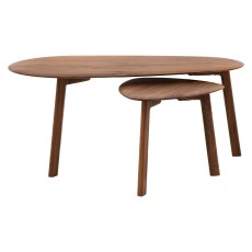 Gallery Direct Madrid Walnut Coffee Table Nest