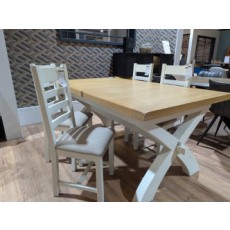 Charlbury, 1.8m Dining Table & 4 Ladder Back Chairs Charlbury, 1.8m Dining Table & 4 Ladder Back Chairs