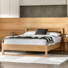 Gallery Direct Craft Natural Double Bed – Contemporary Wood Design