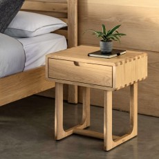Gallery Direct Craft Natural 1 Drawer Bedside