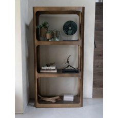 Thorpe Metal and Glass Shelving Unit Thorpe Metal and Glass Shelving Unit