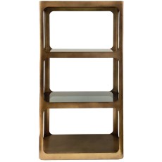 Thorpe Metal and Glass Shelving Unit Thorpe Metal and Glass Shelving Unit