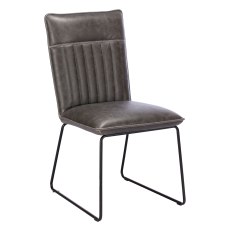 Brockley 2.4m Oak Dining Table + 2 Grey and 2 Tan Sam Dining Chairs Brockley 2.4m Oak Dining Table + 2 Grey and 2 Tan Sam Dining Chairs