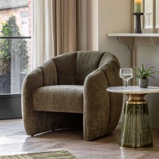 Gallery Direct Atella Moss Green Tub Chair Gallery Direct Atella Moss Green Tub Chair