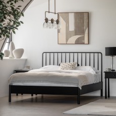 Gallery Direct Wycombe King Size Black Spindle Bed